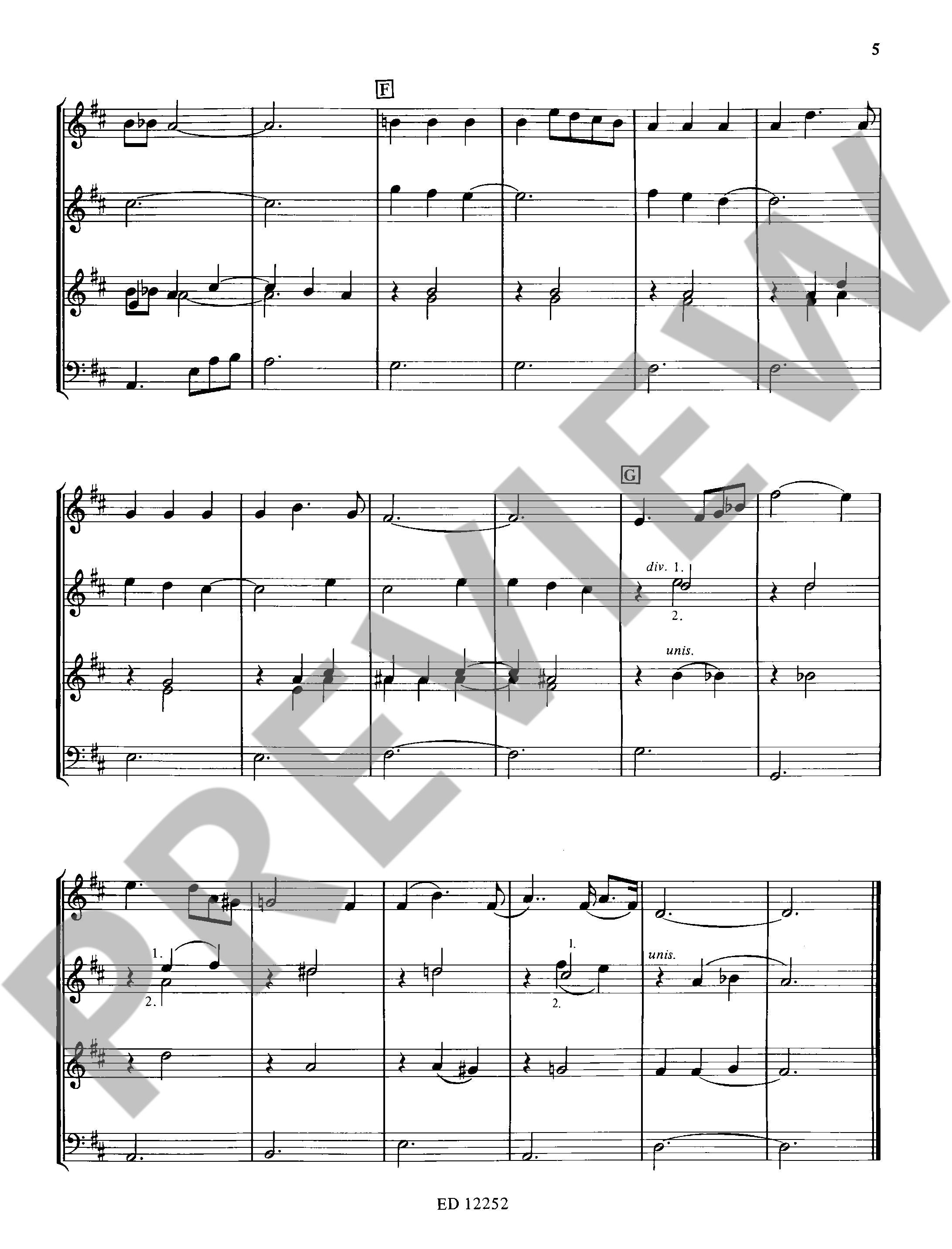 Beispielseite 4 zu Dance Suite vol.2 for 4 recorders (SATB) Score and 4 parts