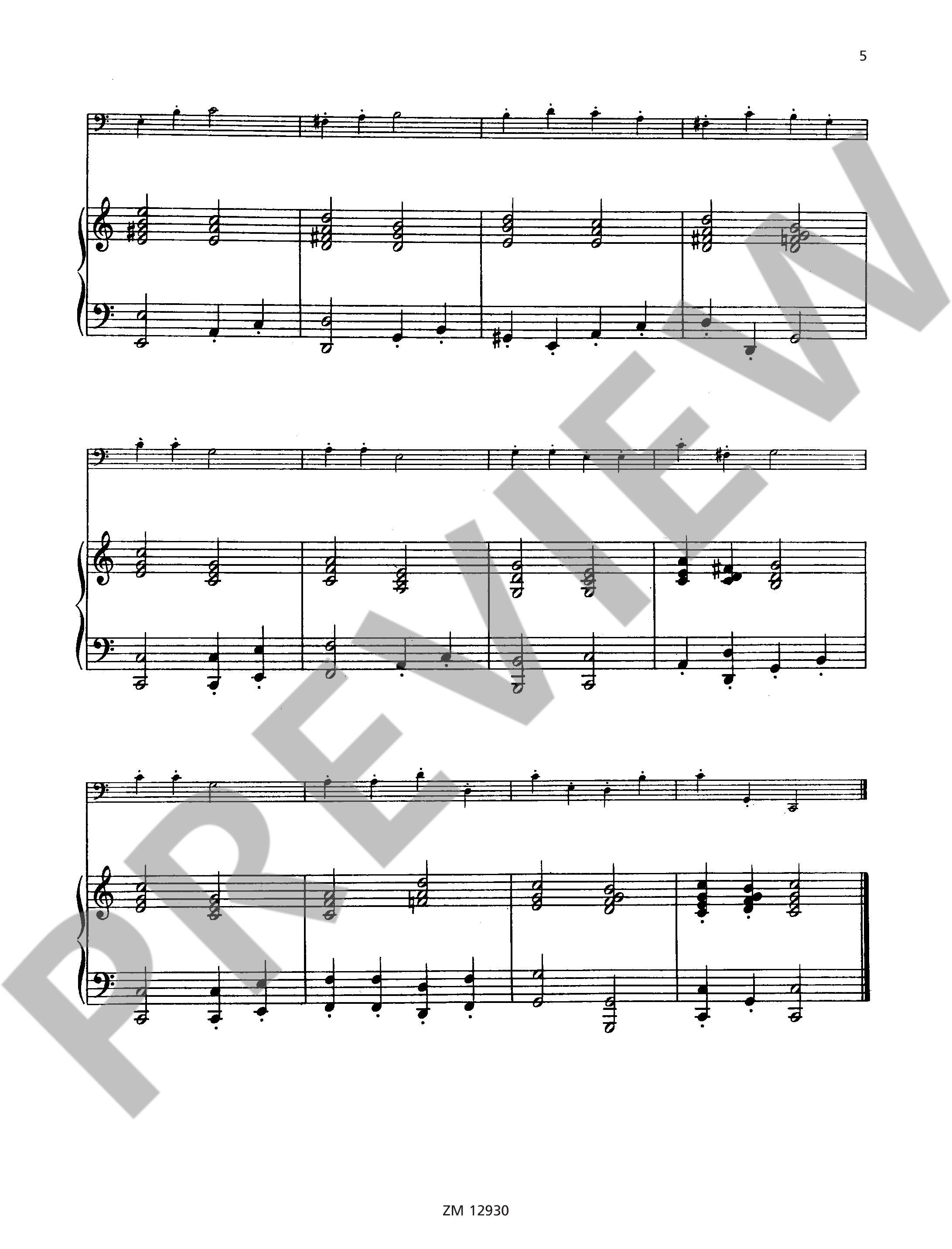 Beispielseite 4 zu Die allerersten Vortragsst�cke des jungen Cellisten op.19 Band 2 f�r Violoncello und Klavier