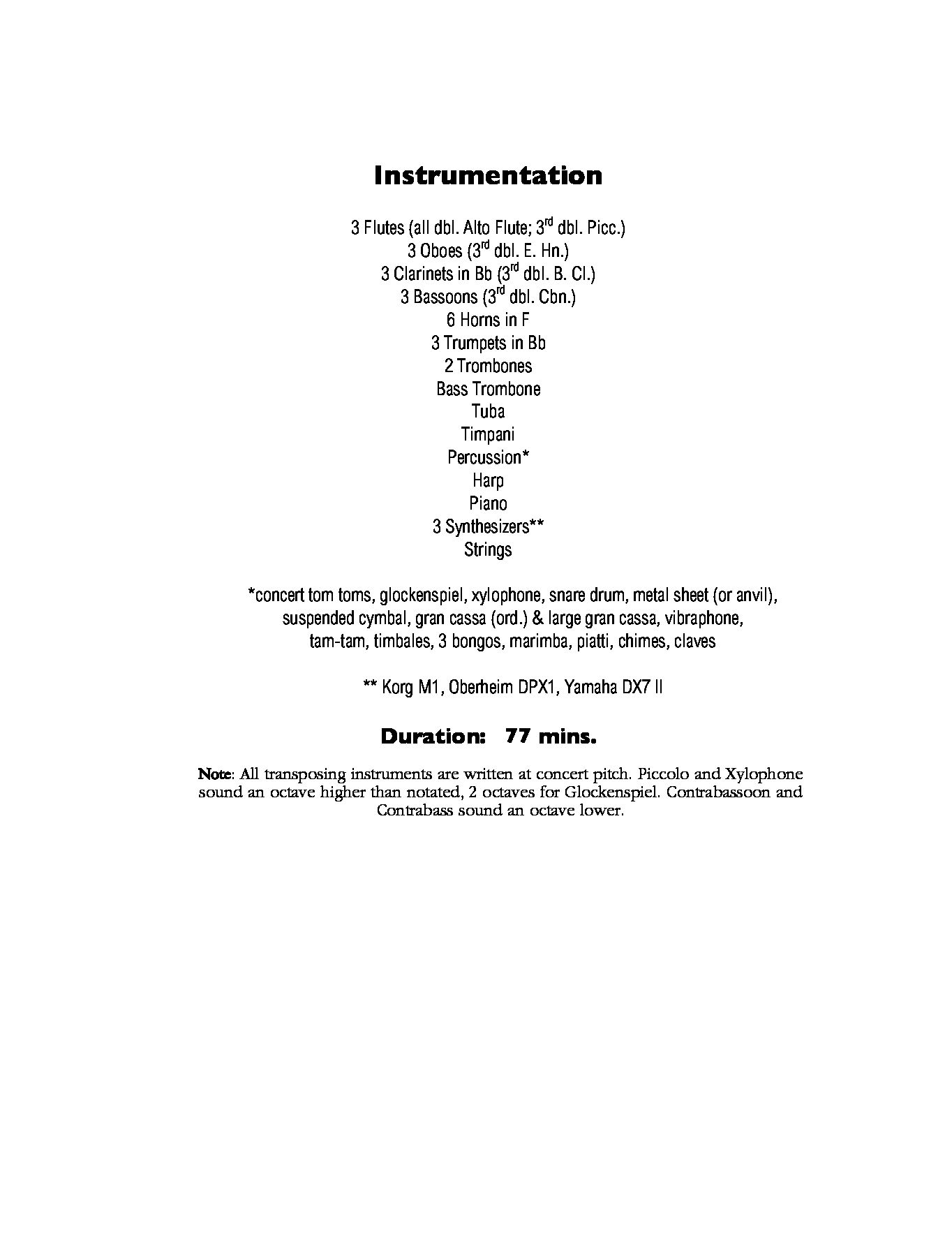 Beispielseite 3 zu Die totale Erinnerung � Total Recall for orchestra full score (2nd edition)
