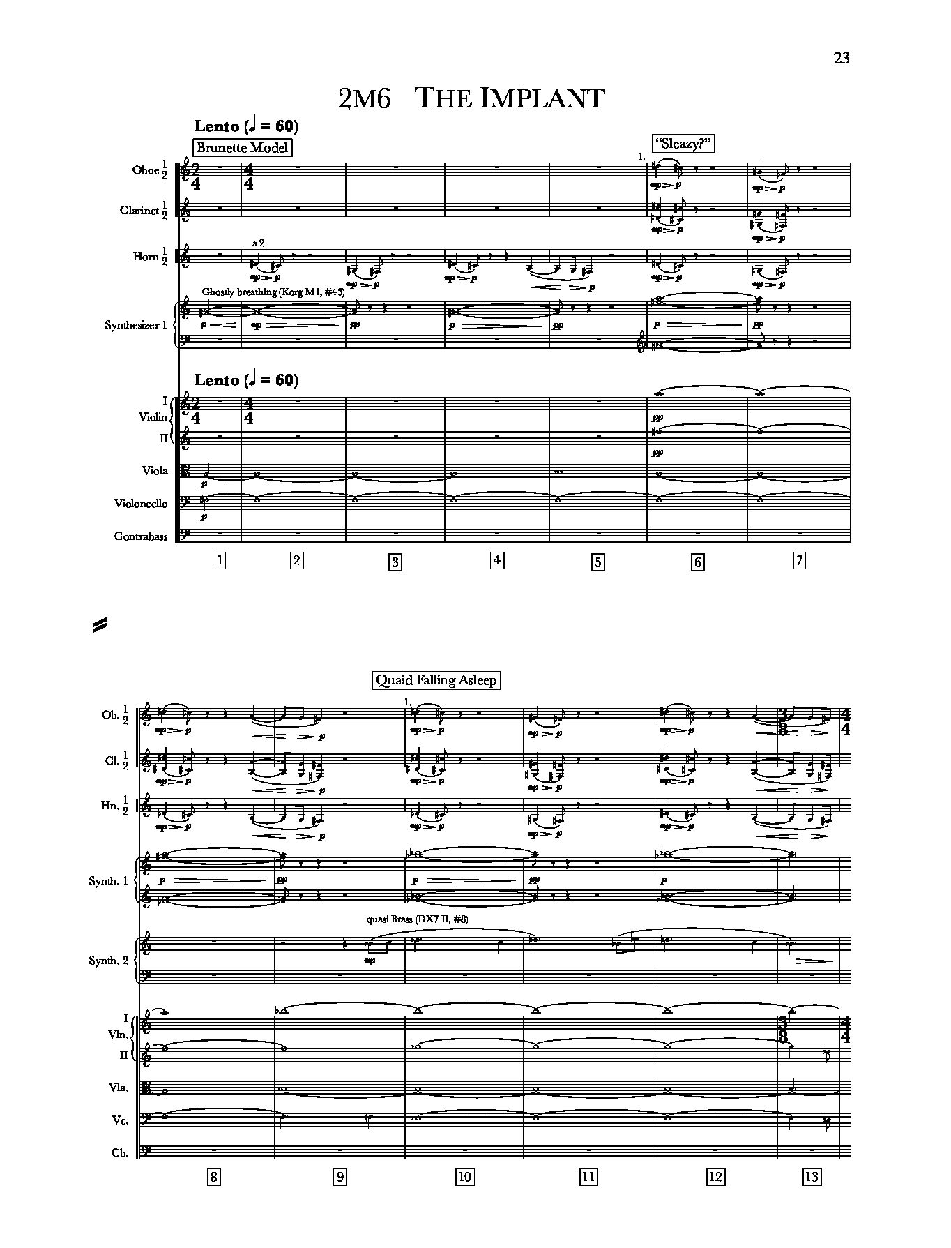 Beispielseite 5 zu Die totale Erinnerung � Total Recall for orchestra full score (2nd edition)