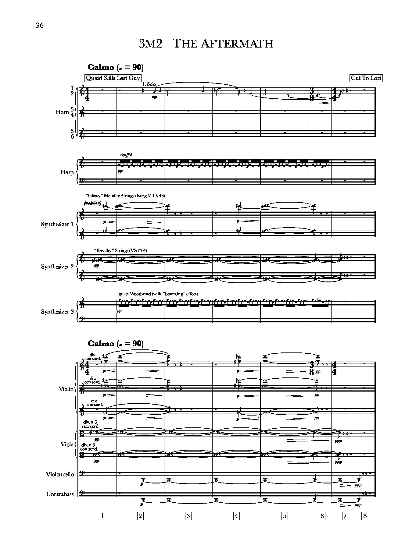 Beispielseite 6 zu Die totale Erinnerung � Total Recall for orchestra full score (2nd edition)