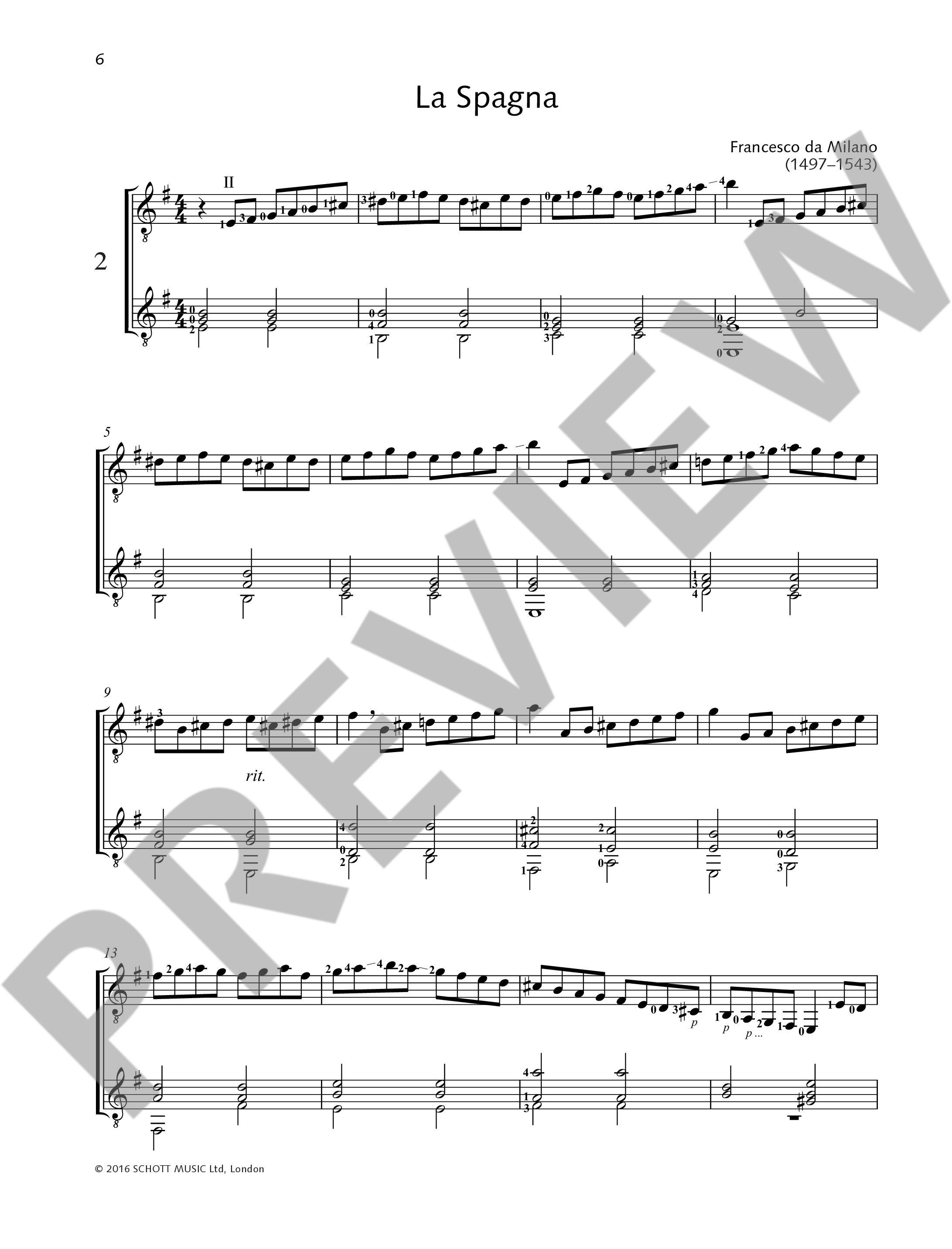 Beispielseite 3 zu Duets for Fun for guitars score