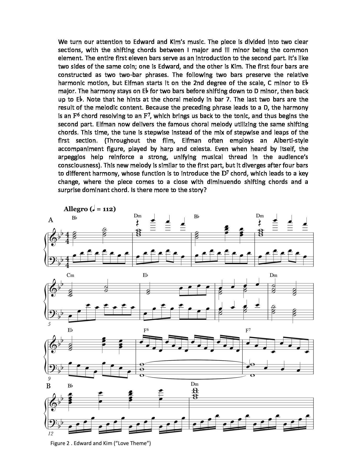 Beispielseite 3 zu Edward Scissorhands for orchestra original score book