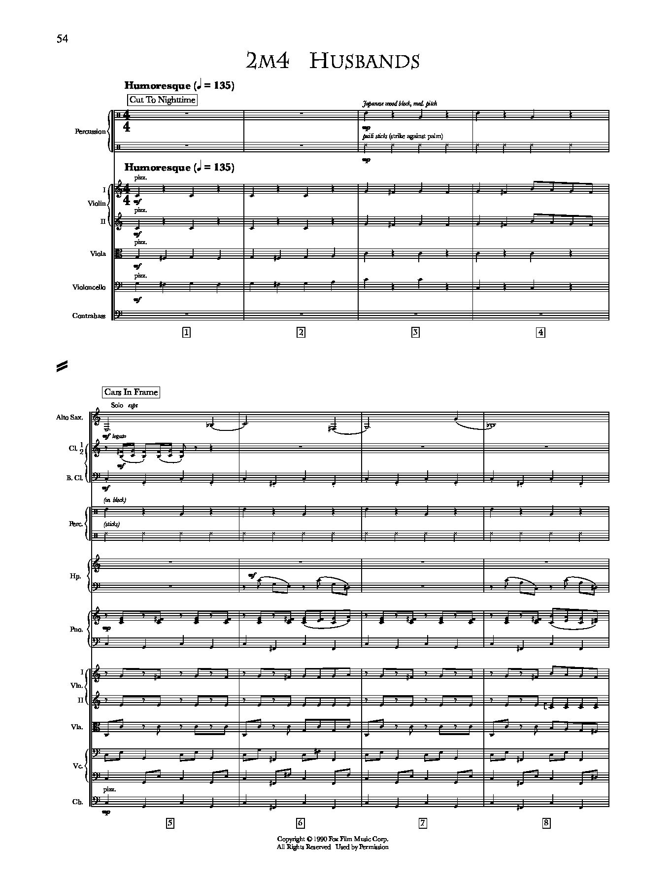 Beispielseite 7 zu Edward Scissorhands for orchestra original score book