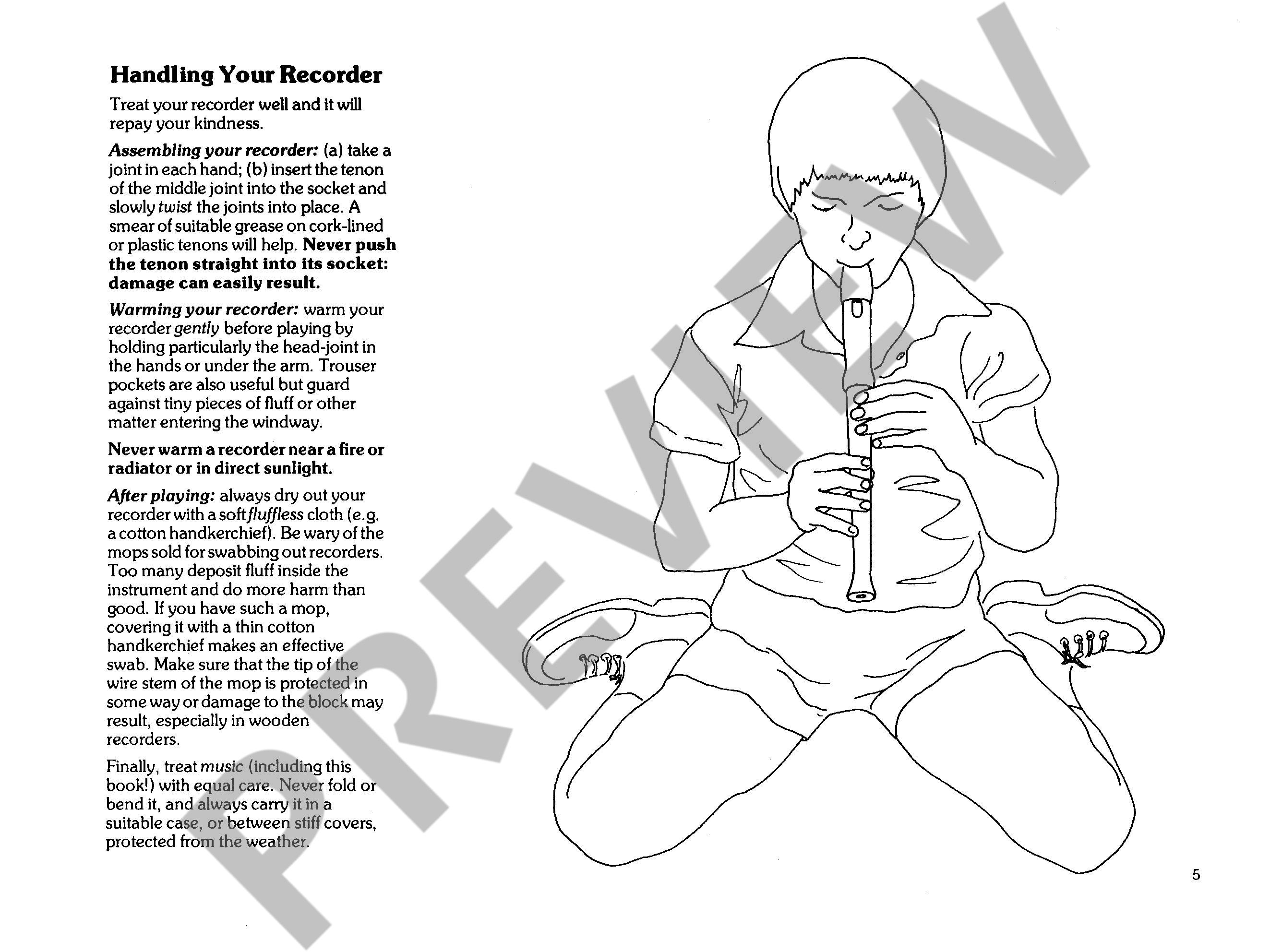 Beispielseite 2 zu Enjoy the recorder vol.1 for descant recorder