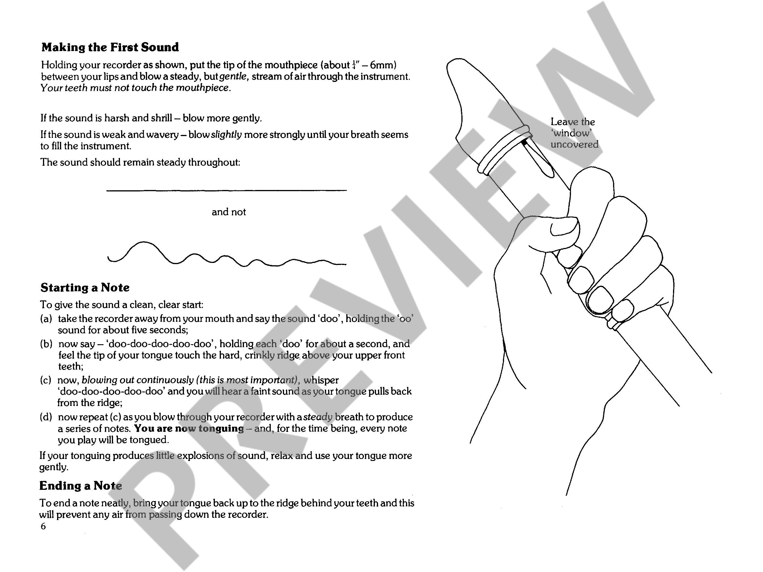 Beispielseite 3 zu Enjoy the recorder vol.1 for descant recorder