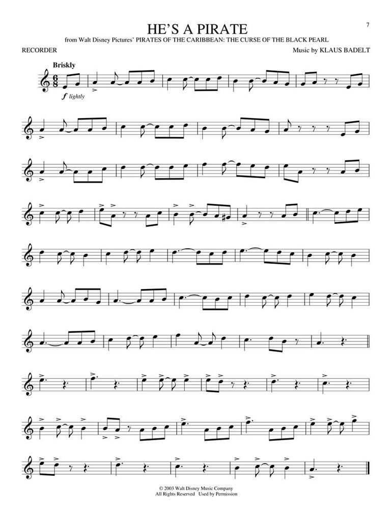 Beispielseite 1 zu Favorite Movie Themes 2nd Edition for recorder