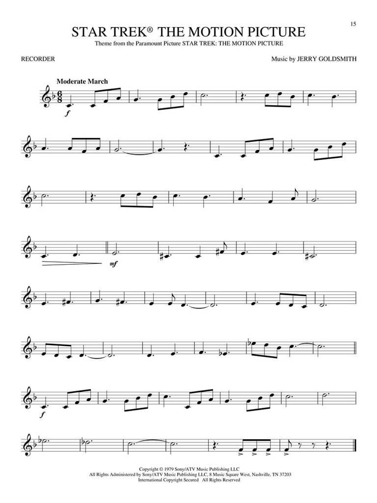 Beispielseite 2 zu Favorite Movie Themes 2nd Edition for recorder