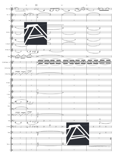 Beispielseite 2 zu Flowerdale from 'Hymn of Highlands' for trumpet (or eb cornet) and  concert band   score and parts
