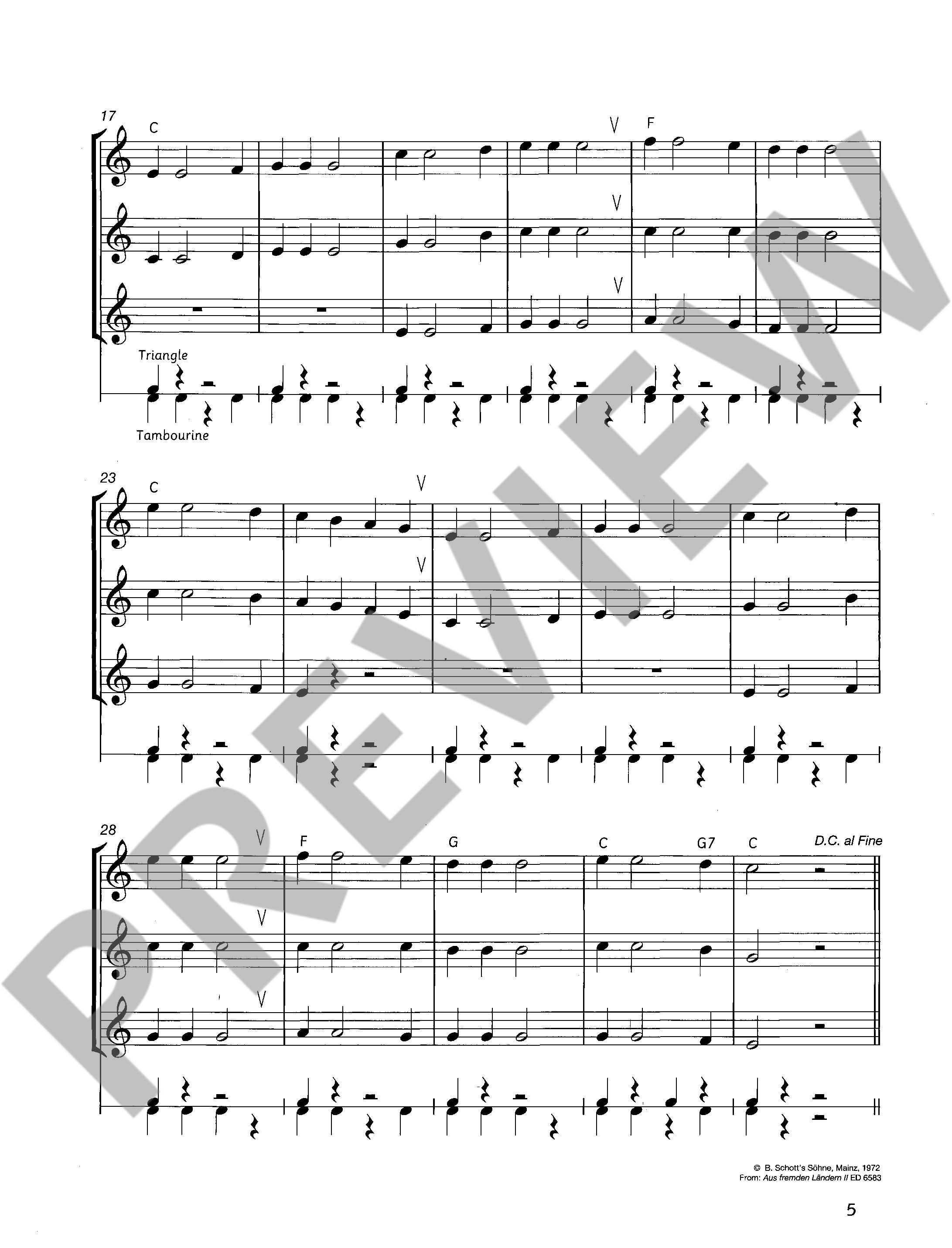 Beispielseite 2 zu Fun and Games with the Recorder Tune Book 3 for 1-4 recorders and piano