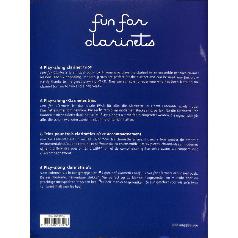 Beispielseite 1 zu Fun for clarinets (+CD) for 3 clarinets score and parts