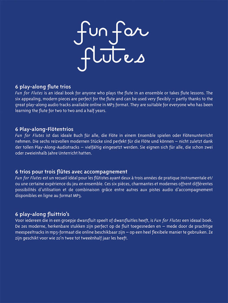 Beispielseite 1 zu Fun for flutes (+Online-Audio)   for 3 flutes score and parts