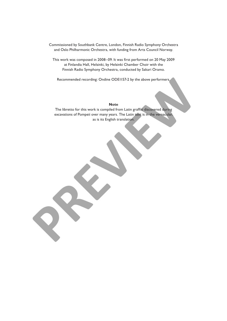 Beispielseite 3 zu Graffiti for mixed choir and orchestra study score