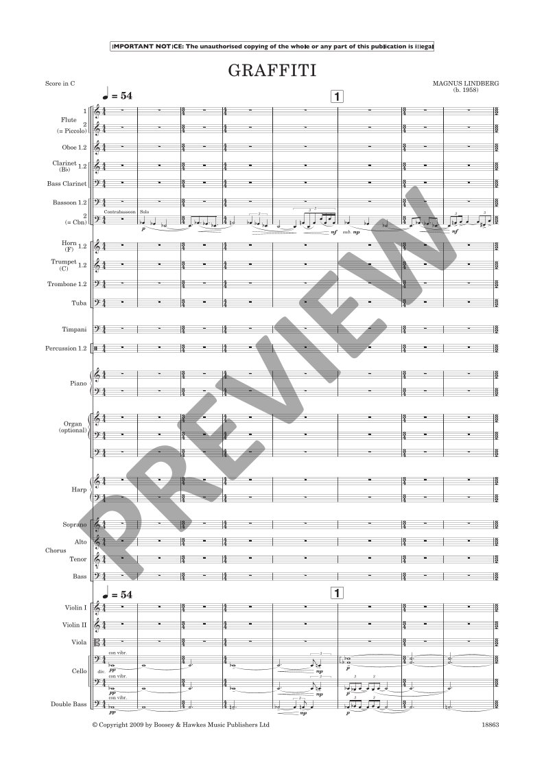 Beispielseite 8 zu Graffiti for mixed choir and orchestra study score