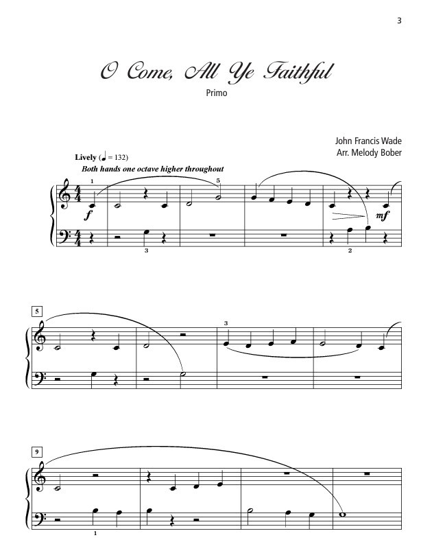 Beispielseite 1 zu Grand Duets for Christmas vol.2 for piano 4 hands score