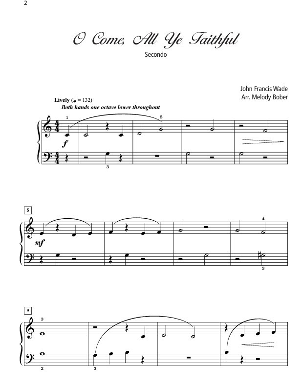 Beispielseite 2 zu Grand Duets for Christmas vol.2 for piano 4 hands score