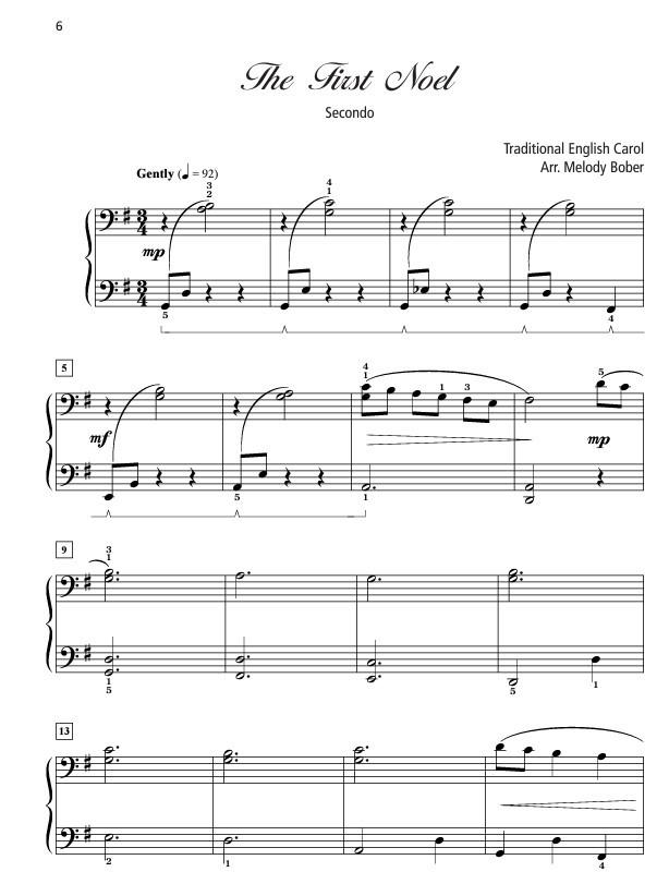 Beispielseite 1 zu Grand Duets for Christmas vol.3 for piano 4 hands score