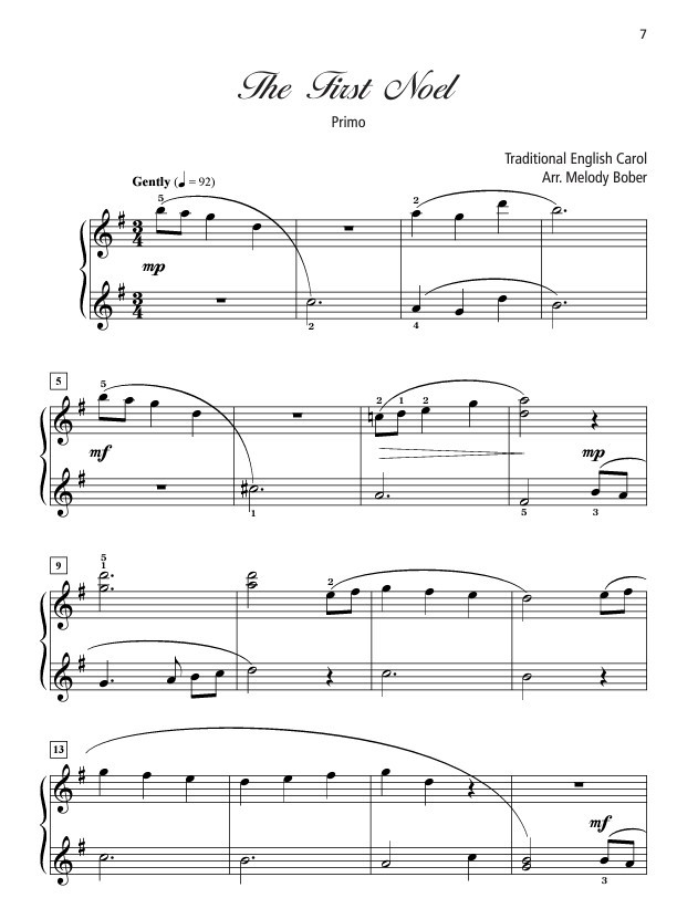 Beispielseite 2 zu Grand Duets for Christmas vol.3 for piano 4 hands score