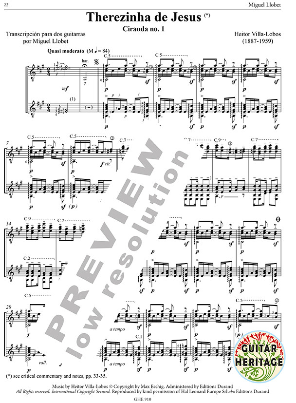 Beispielseite 2 zu Guitar Works vol.10 - Transcriptions vol.2 for 2 guitars score