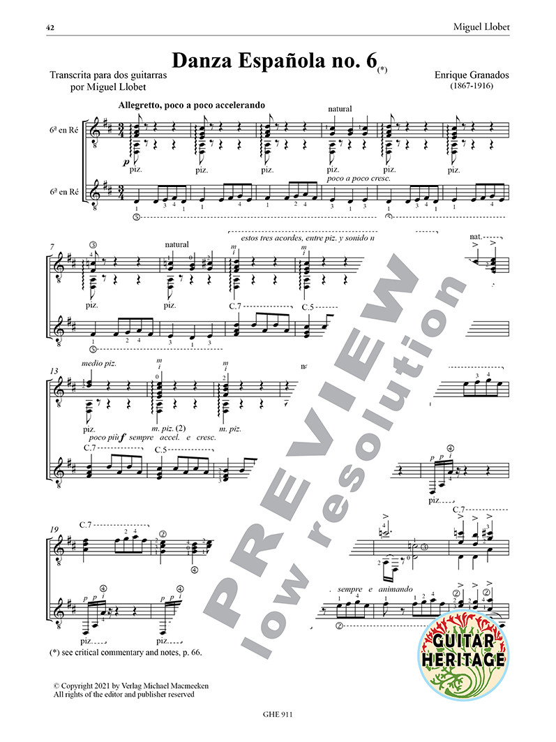 Beispielseite 2 zu Guitar Works vol.11 - Transcriptions vol.3 for 2 guitars score