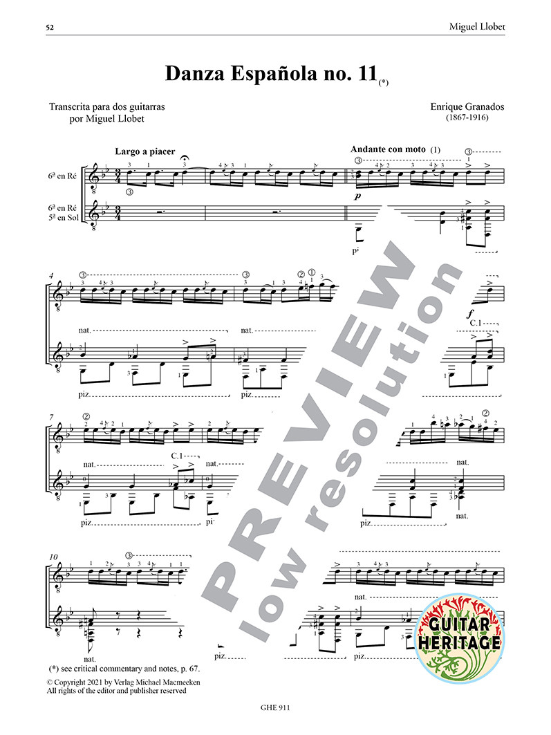 Beispielseite 3 zu Guitar Works vol.11 - Transcriptions vol.3 for 2 guitars score