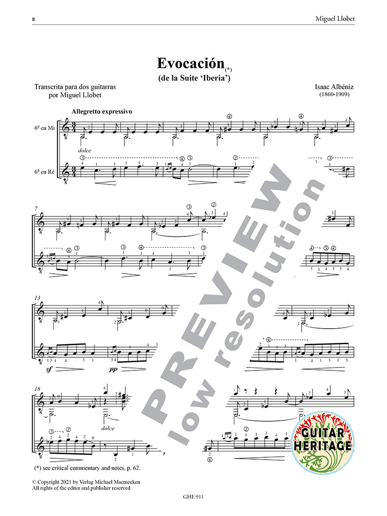 Beispielseite 5 zu Guitar Works vol.11 - Transcriptions vol.3 for 2 guitars score