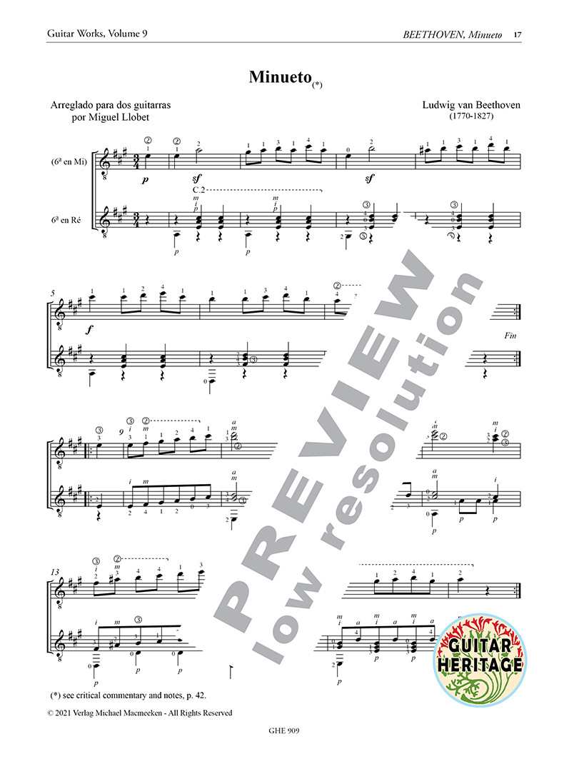 Beispielseite 2 zu Guitar Works vol.9 - Transcriptions vol.1 for 2 guitars score