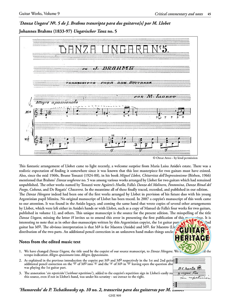Beispielseite 4 zu Guitar Works vol.9 - Transcriptions vol.1 for 2 guitars score