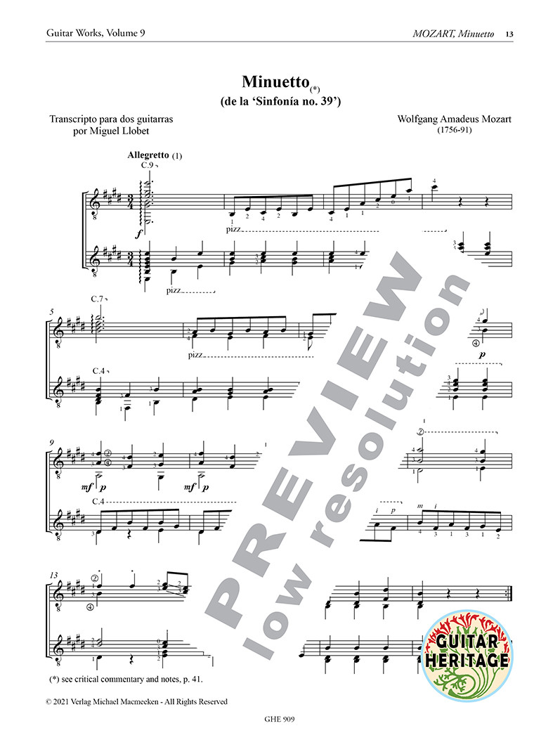 Beispielseite 5 zu Guitar Works vol.9 - Transcriptions vol.1 for 2 guitars score