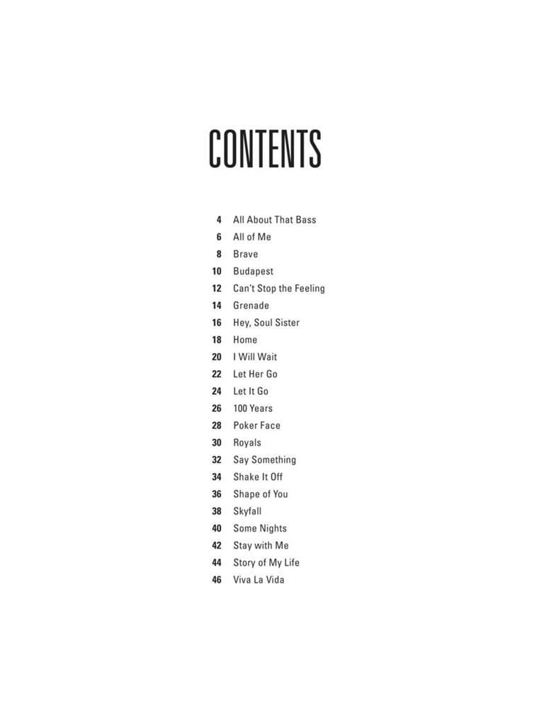 Beispielseite 1 zu Hit Songs for two: for 2 wind instruments trumpet score