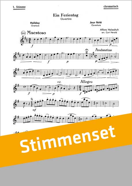 Beispielseite 1 zu Holzschuh, Alfons Ein Ferientag Akkordeonorchester Stimmenset