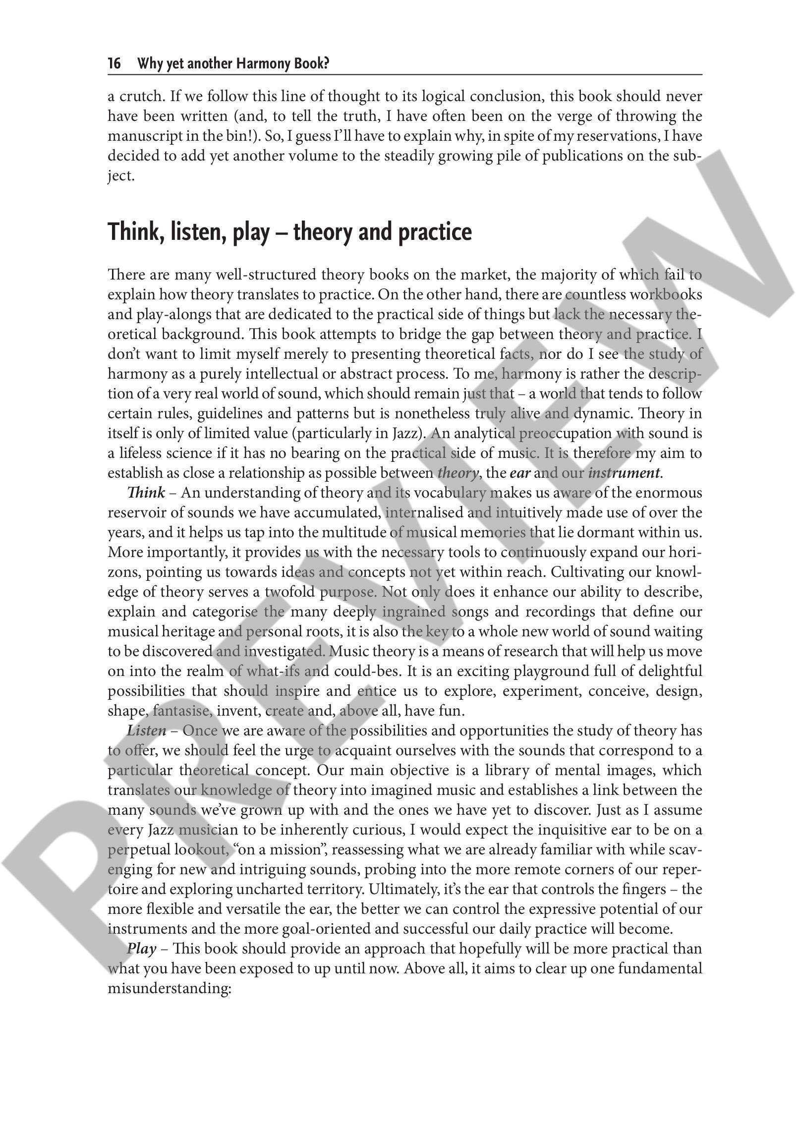 Beispielseite 2 zu Jazz Harmony (+online material) Think - Listen - Play - A Practical Approach