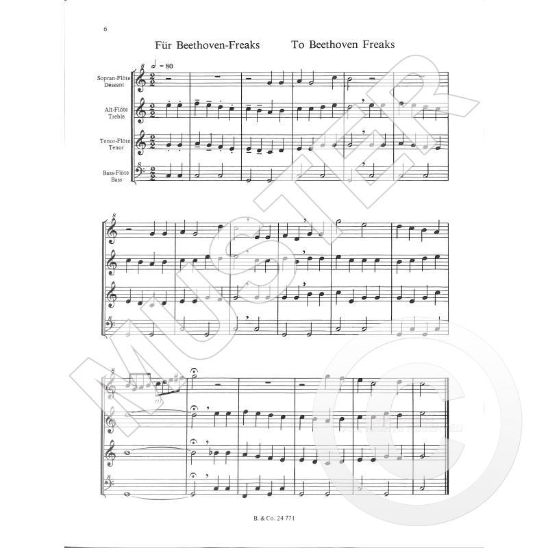 Beispielseite 2 zu Jedem sein Geburtstagsst�ndchen f�r 4 Blockfl�ten (SATB)