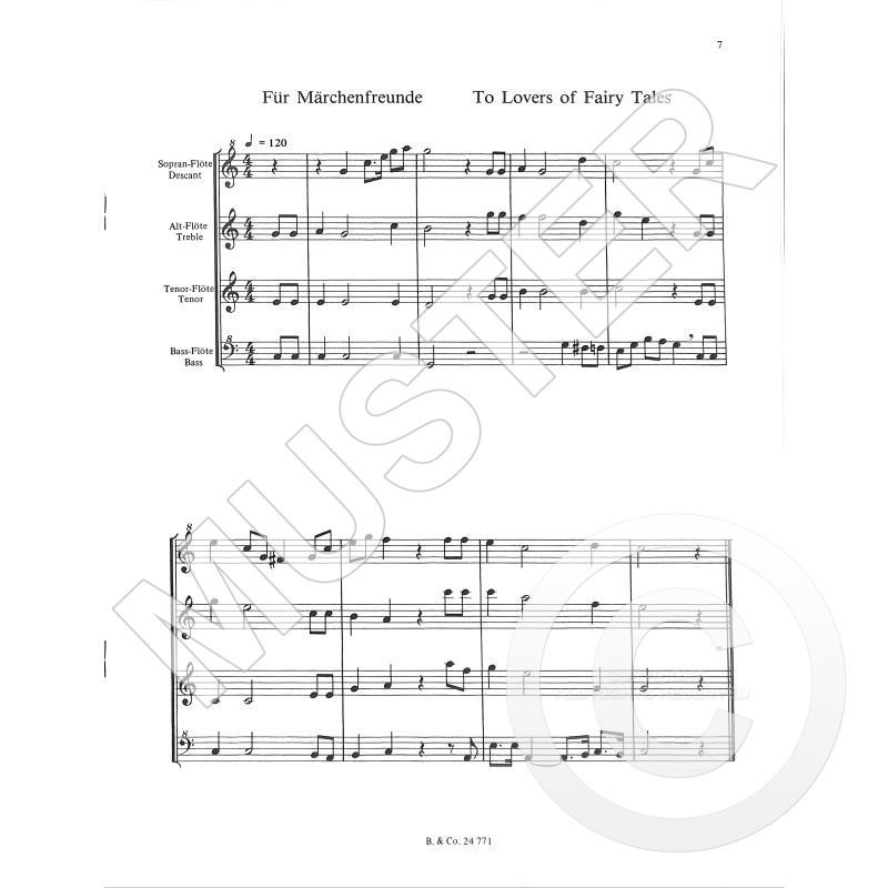 Beispielseite 3 zu Jedem sein Geburtstagsst�ndchen f�r 4 Blockfl�ten (SATB)
