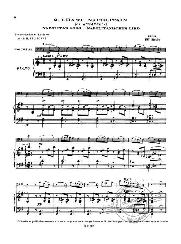 Beispielseite 2 zu Le jeune violoncelliste vol.1b pour violoncelle et piano