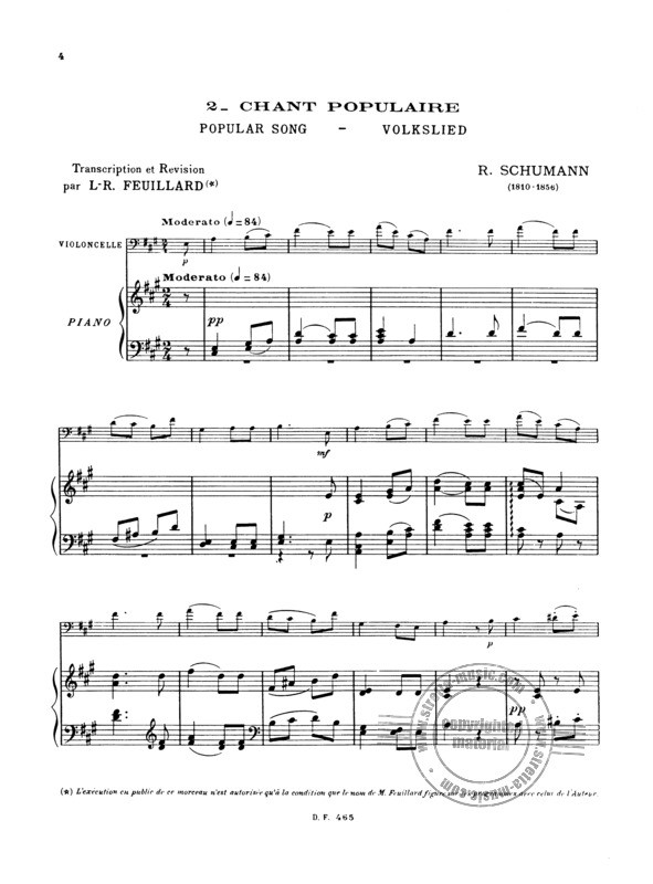 Beispielseite 2 zu Le jeune violoncelliste vol.3b pour violoncelle et piano