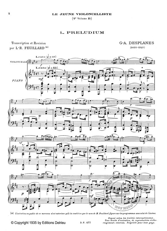 Beispielseite 1 zu Le jeune Violoncelliste vol.4B pour 1-2 violoncelles (piano ad lib)