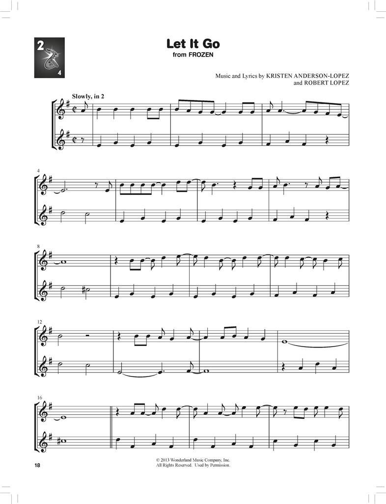 Beispielseite 2 zu Look, Listen & Learn - Play Disney Duets 2 Identically Tuned Saxophones Book