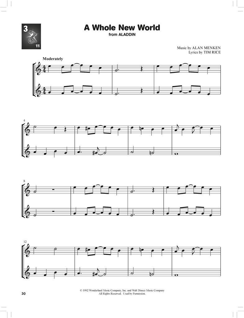 Beispielseite 3 zu Look, Listen & Learn - Play Disney Duets 2 Identically Tuned Saxophones Book