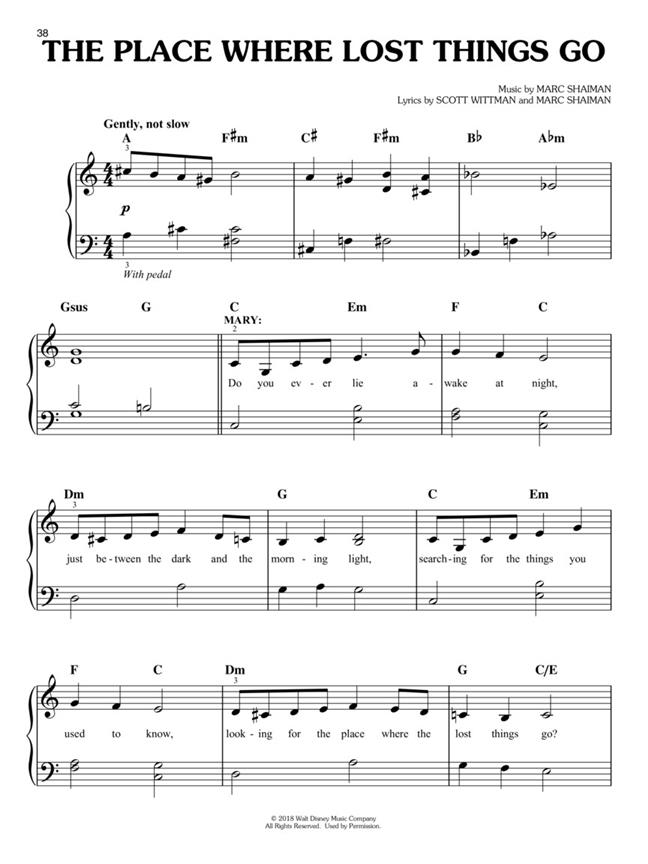 Beispielseite 1 zu Mary Poppins returns (Movie Musical 2018) for easy piano (+lyrics)