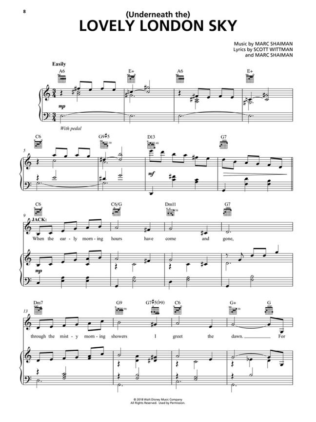 Beispielseite 1 zu Mary Poppins returns (Movie Musical 2018): ssongbook piano/vocal/guitar