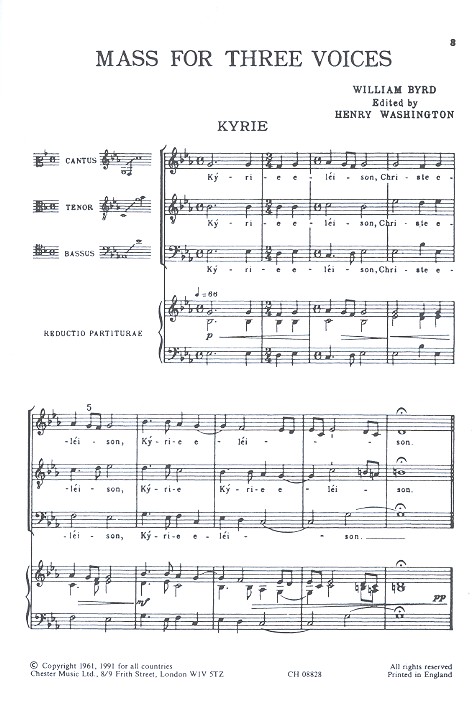 Beispielseite 1 zu Mass for 3 voices for female chorus a cappella score