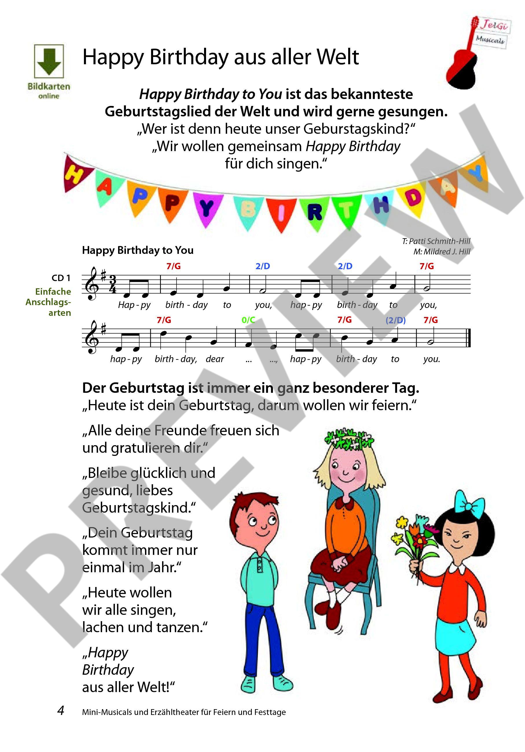 Beispielseite 1 zu Mini-Musicals und Erz�hltheater f�r Feiern und Festtage (+CD) f�r Gitarre 15 Mini-Musicals inkl. Kamishibai-Bildkarten zum Download