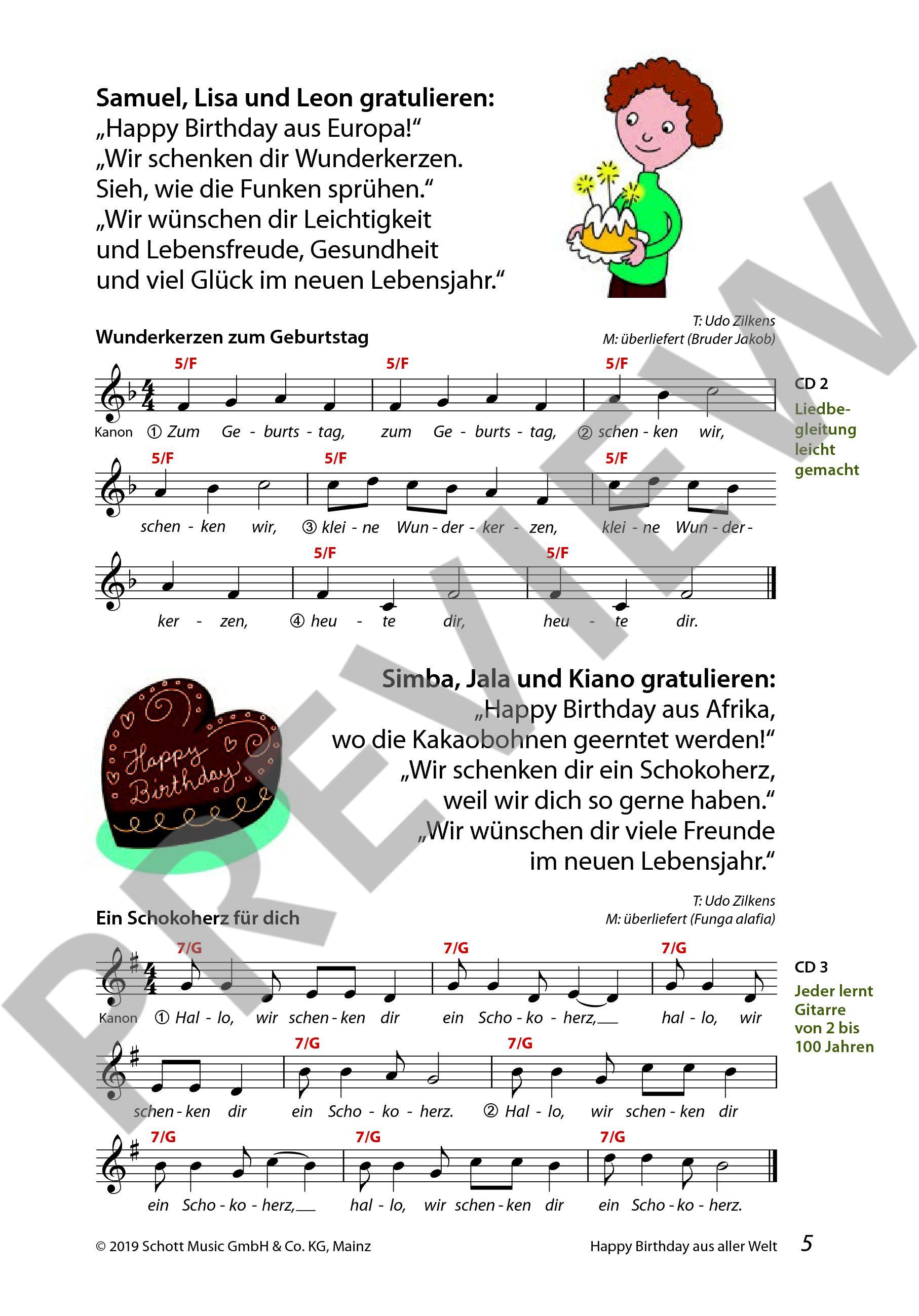 Beispielseite 2 zu Mini-Musicals und Erz�hltheater f�r Feiern und Festtage (+CD) f�r Gitarre 15 Mini-Musicals inkl. Kamishibai-Bildkarten zum Download