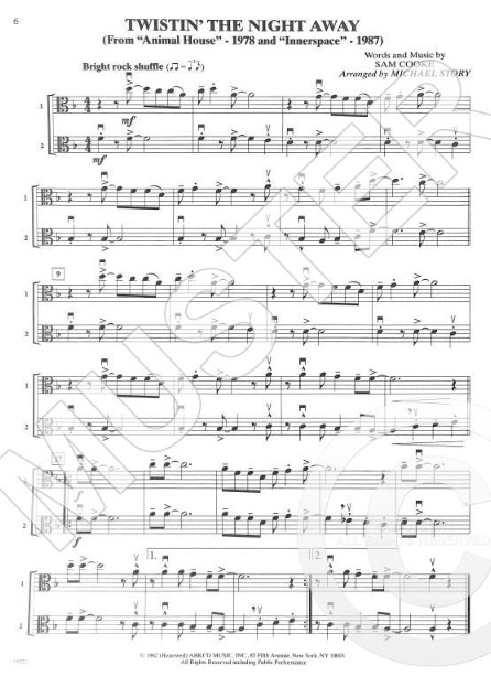 Beispielseite 1 zu Movie Duets for all: for 2 instruments viola score