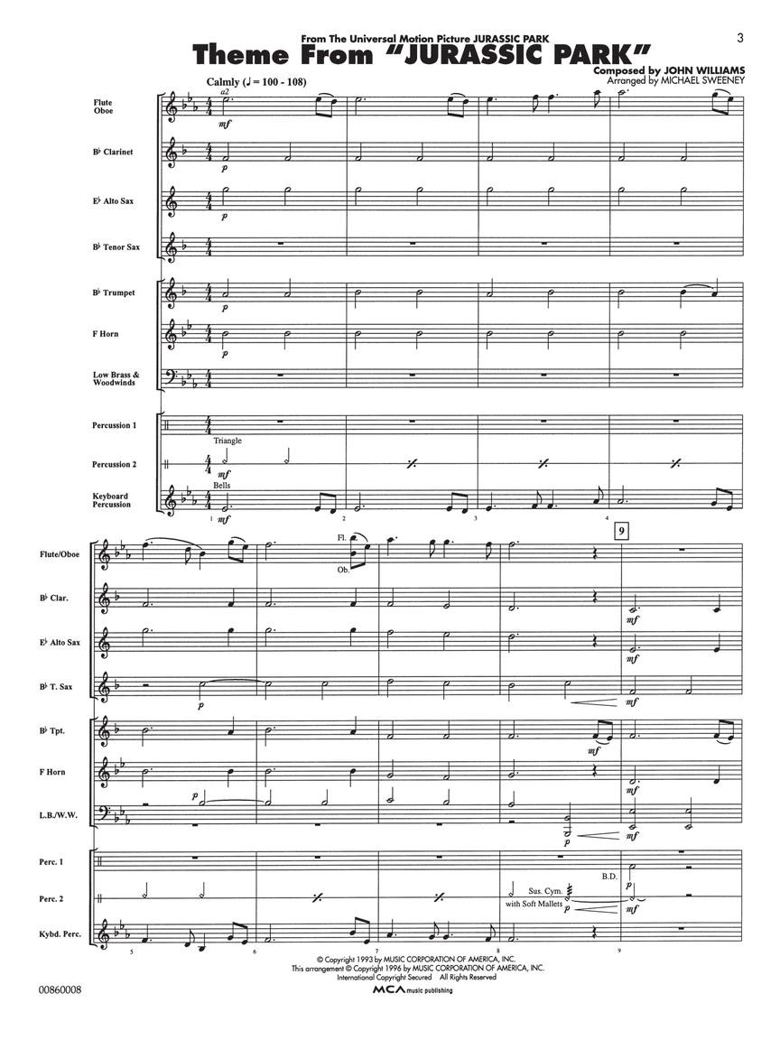 Beispielseite 2 zu Movie Favorites: for concert band conductor (score)