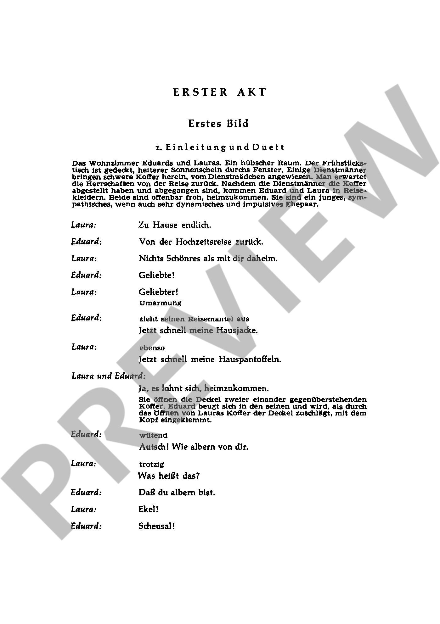 Beispielseite 1 zu Neues vom Tage Lustige Oper in zwei Akten Textbuch/Libretto