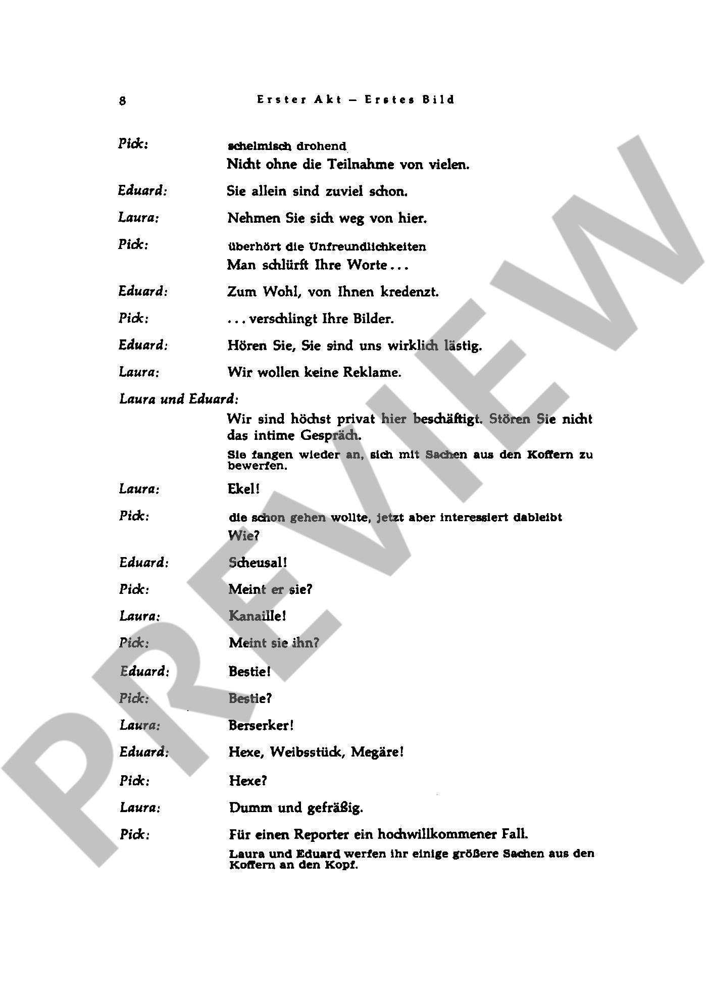 Beispielseite 4 zu Neues vom Tage Lustige Oper in zwei Akten Textbuch/Libretto