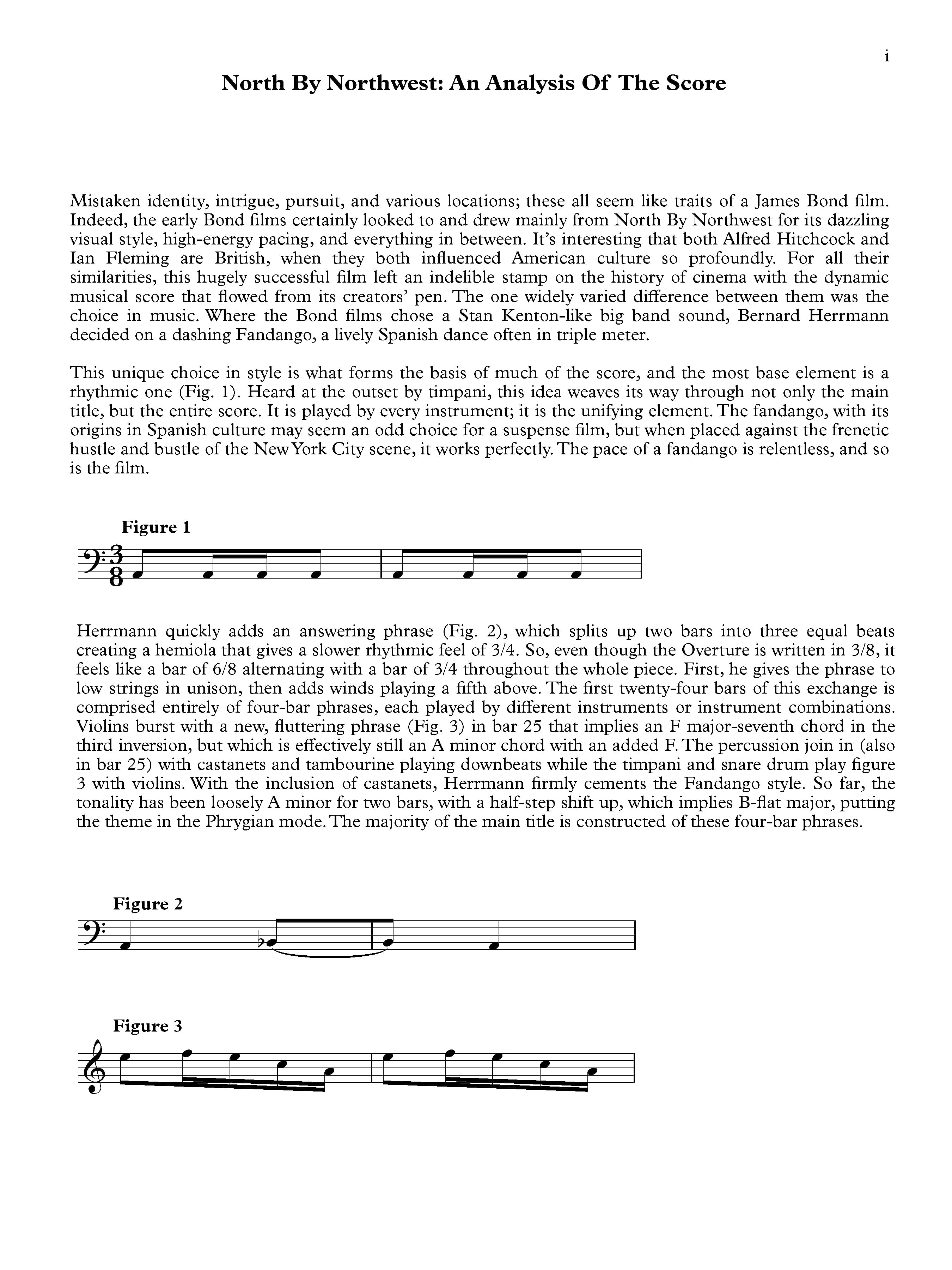 Beispielseite 4 zu North by Northwest for orchestra full score