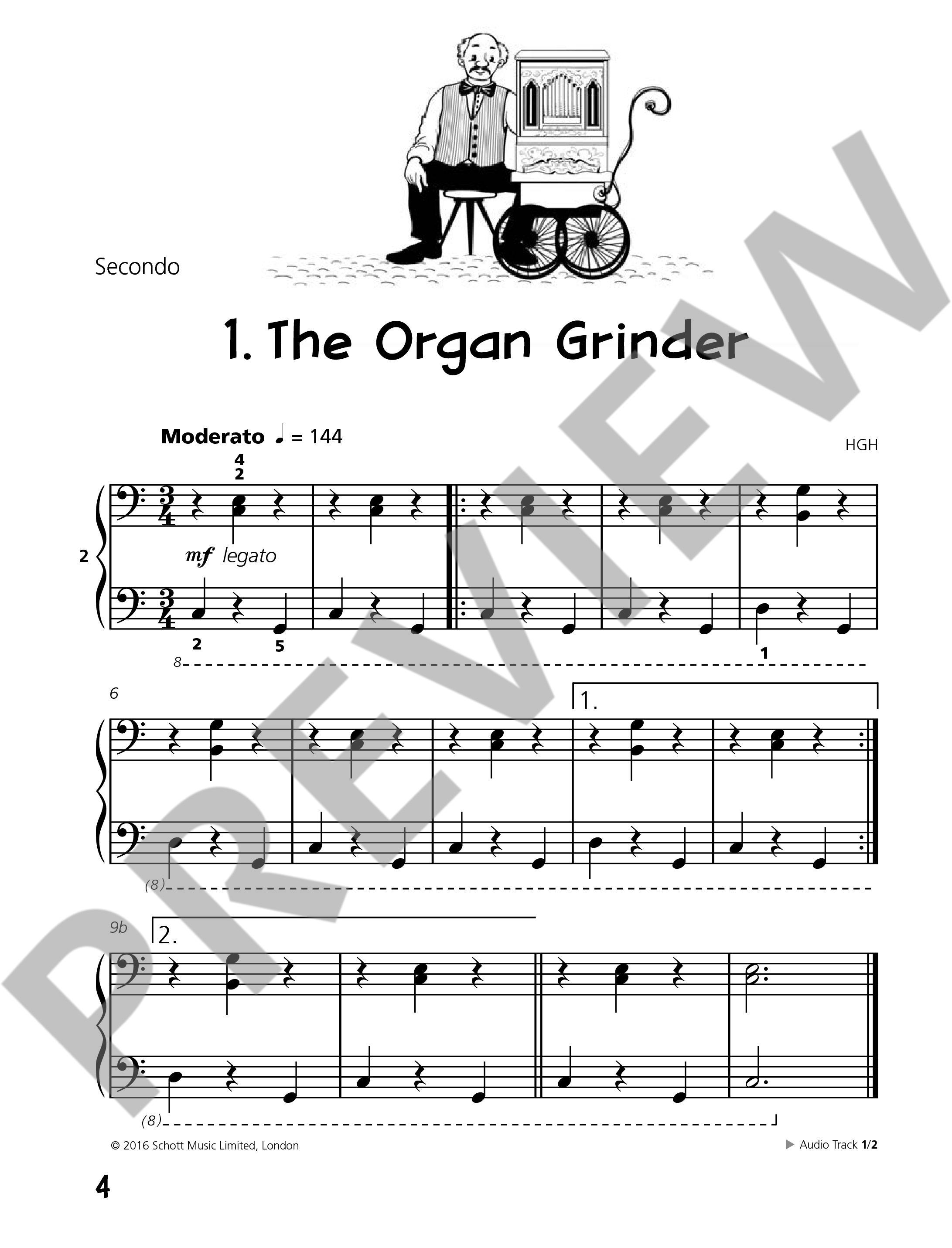 Beispielseite 1 zu Piano junior - Duet Book vol.2 for piano 4 hands (en) score